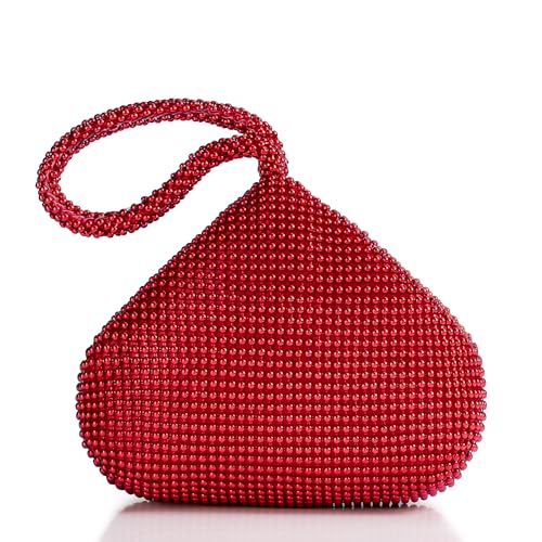 Image of BABEYOND Women's Beaded Clutch Evening Bags Vintage Elegant Triangle Purse for 1920s Party Prom Wedding