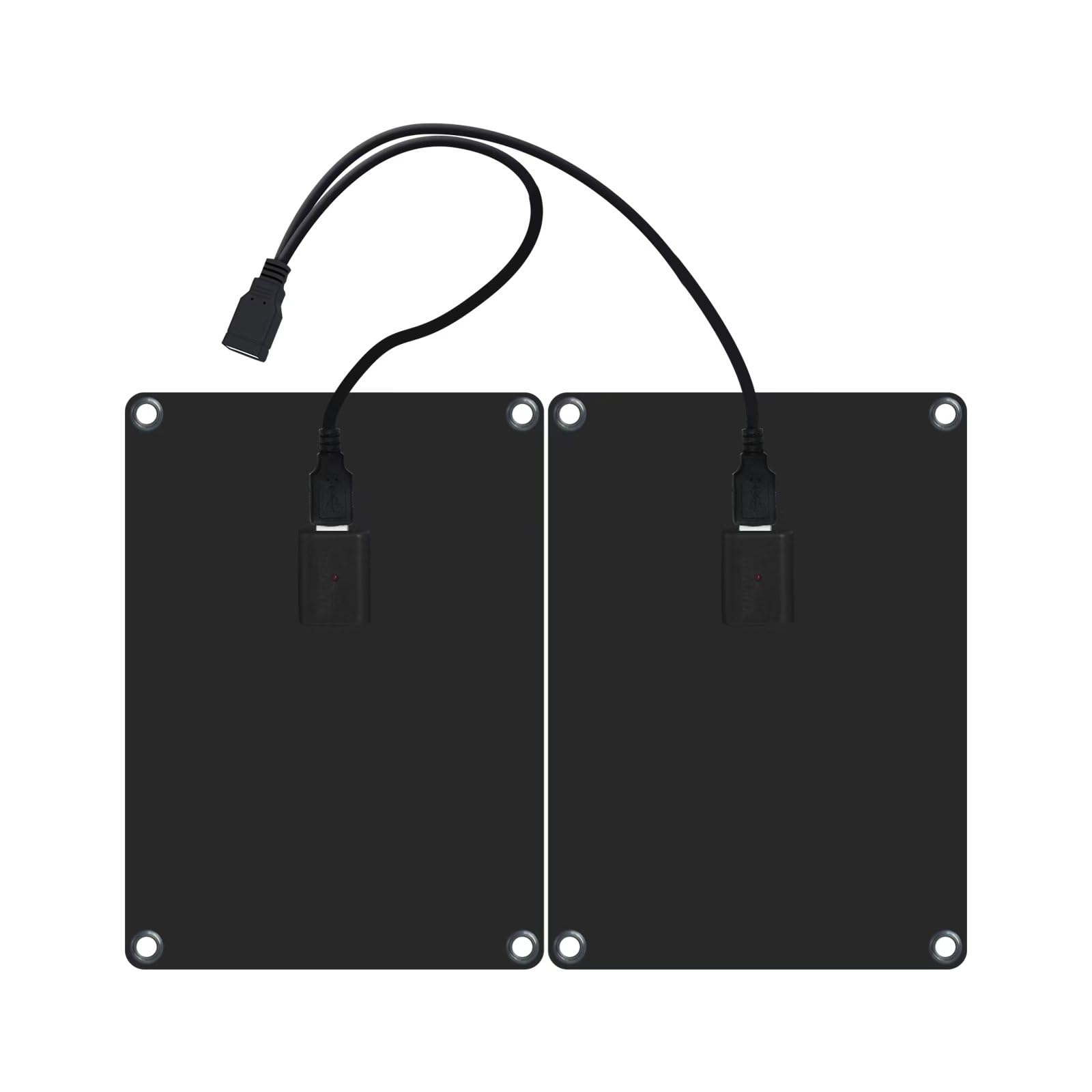Amazon.co.jp: parallel black 12W = 6W2枚組 ソーラーパネル USB出力