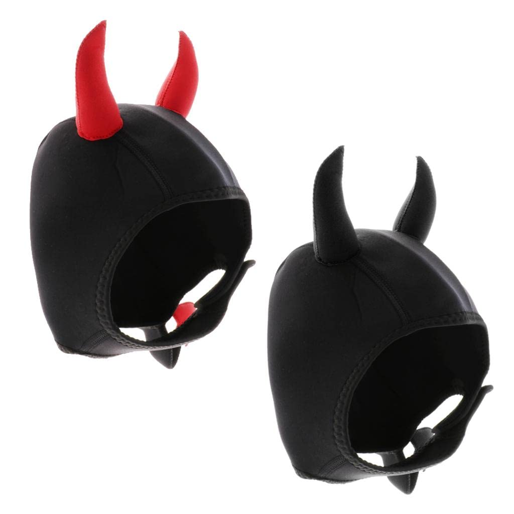 3 Mm Neopren Cartoon Tauch Und Schnorchelhauben, Schwarz