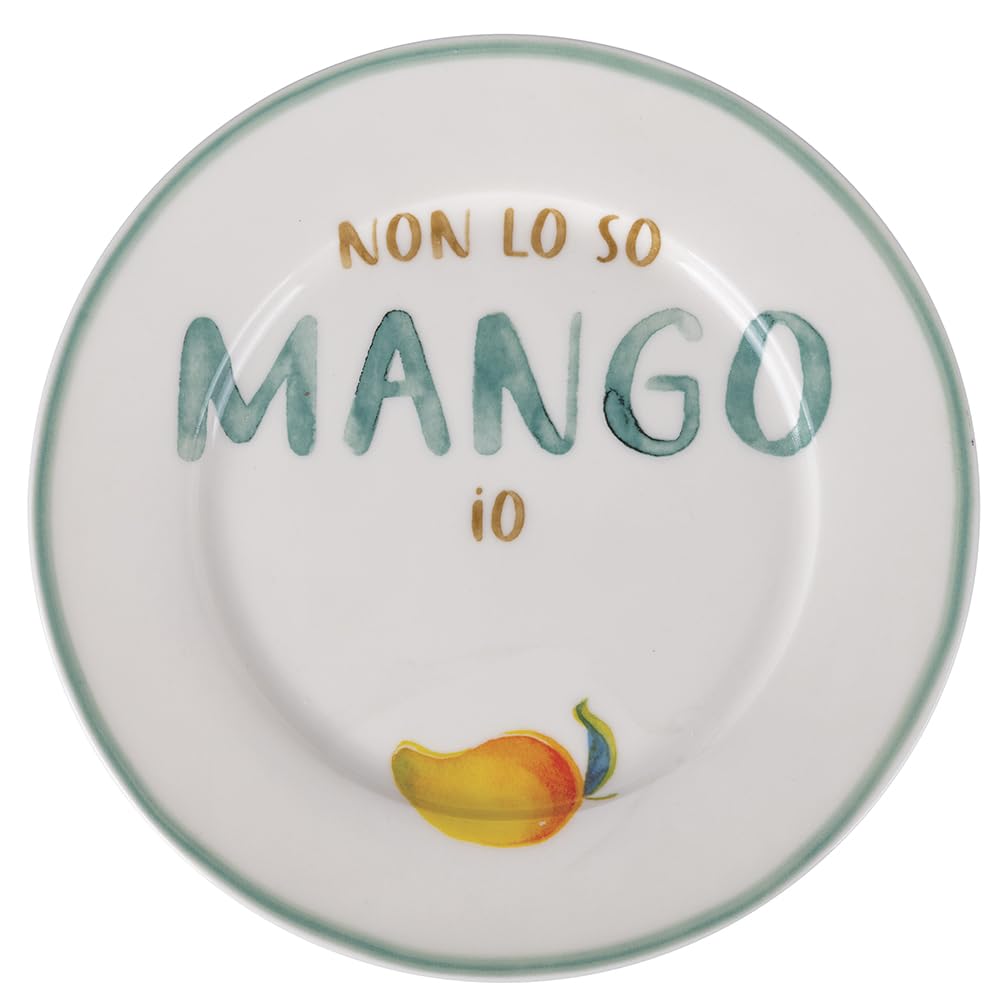 Set 6 Piatto frutta 19 cm in porcellana new bone China, Le Travisate