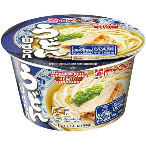Myojo Bowl Flavored Udon Noodles, Chicken, 0.50 Pound (Pack of 6) Cover