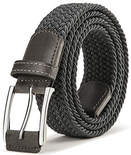 Image of BULLIANT Men's Woven Braided Stretch Web Golf Belt 1 3 /8 inch-Gift Boxed