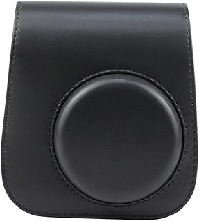 SOLUSTRE Bolsa De Câmera Acessórios De Viagem Capa Protetora De De Câmera De Viagem Capa De Câmera Instantânea Capa De Câmera Glitter Bolsa Pu Para Couro Capa Protetora Preta Para