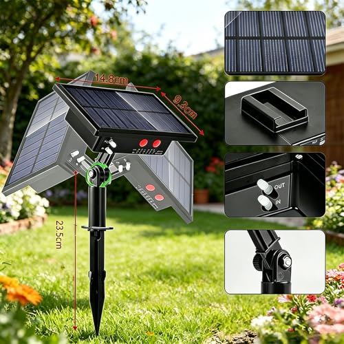 Irrigation électrique solaire 10 pots à débit de 400ml de haute précision - 5
