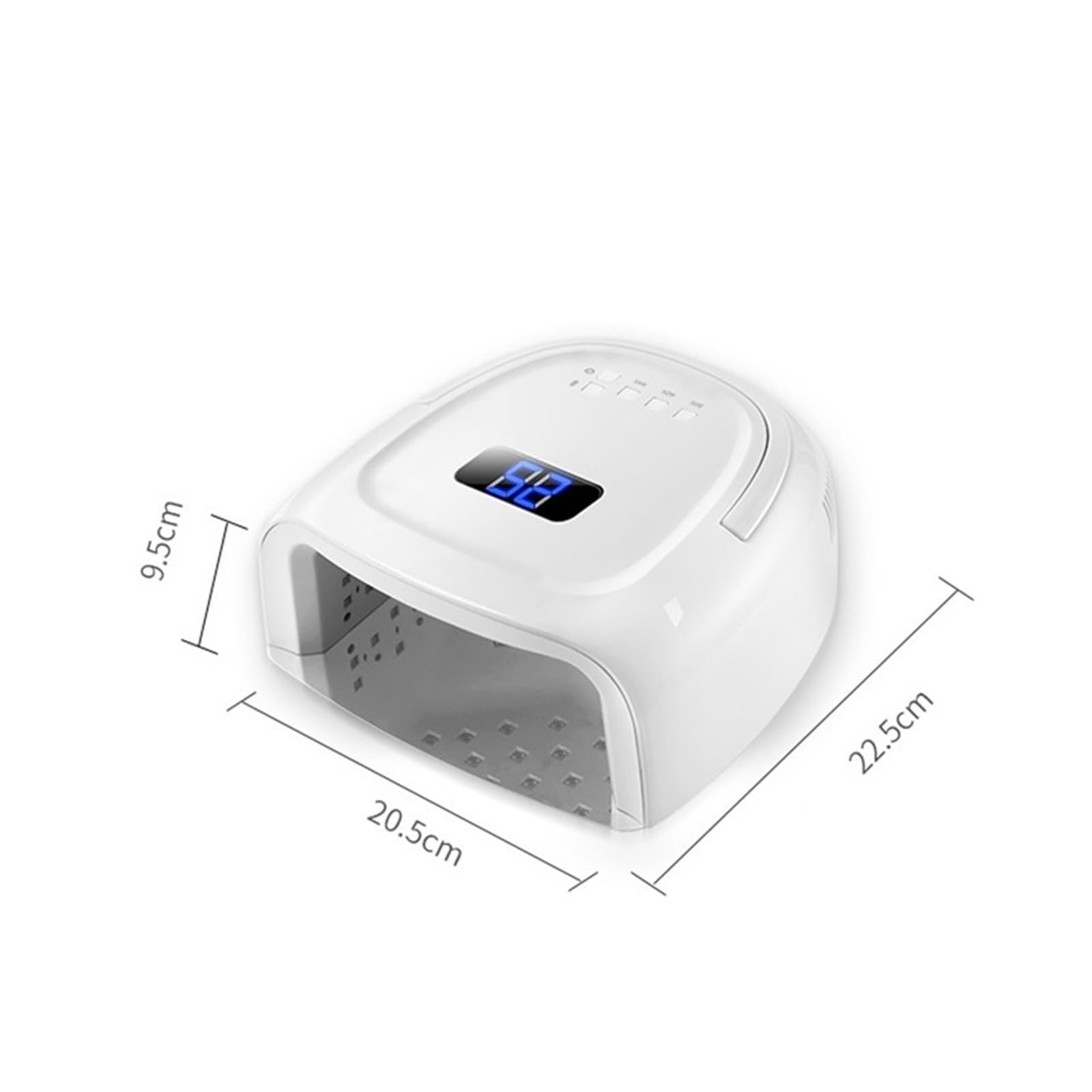 Lampa UV do paznokci, Lampa LED UV do paznokci 60 W Profesjonalna suszarka do paznokci Akumulatorowa lampa do paznokci Bezprzewodowy lakier żelowy UV Cure Light Bezprzewodowa lampa UV LED do paznokci