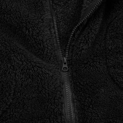 Image of JESKIDS Girls' Boys Sherpa Fleece Vest Outwear Lightweight Solid Color Cute Jacket with Pockets 2-11 Years