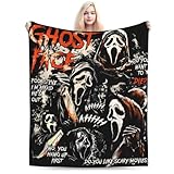 READY2WEAR Scream Movie Horror Fleece Throw Blanket Lightweight Soft Cozy Keep Warm Super Soft Blanket for Living Room Bedroom Couch Sofa Dorm 50''x40''