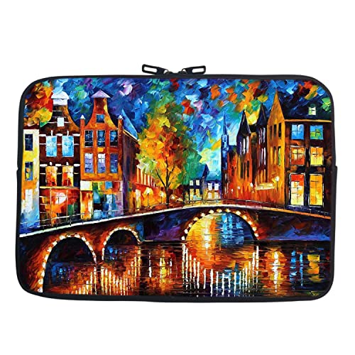 Image of TheSkinMantra Chain Laptop Sleeve Bag Compatible with Laptop /Macbooks /Chrombook /Notebook /Zbook (14.1 Inch (Chain), Venice It is)