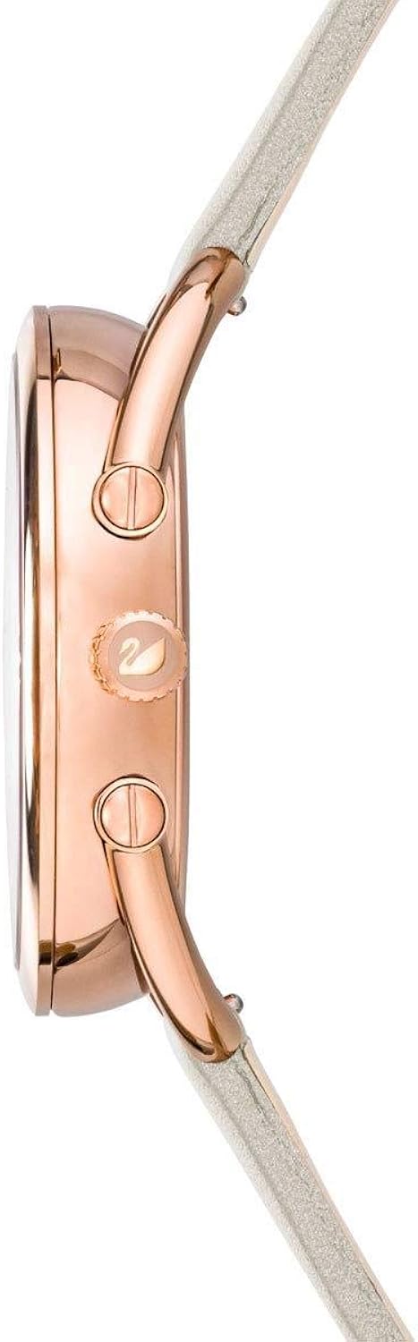 5452455 - Orologio da donna con cinturino in pelle beige, al quarzo, quadrante grigio, 35 mm 5452455 - Orologio da donna con cinturino in pelle beige, al quarzo, quadrante grigio, 35 mm