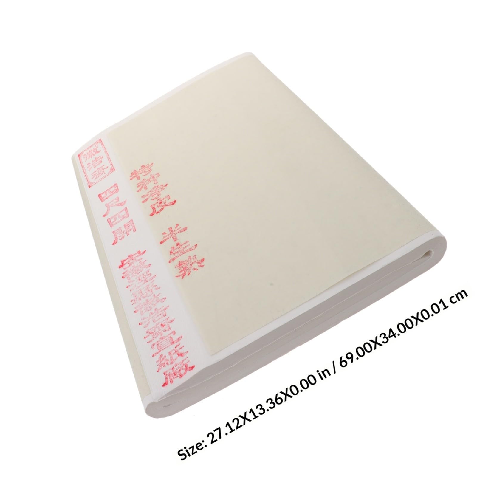 Abaodam 100 Hojas Papel de Arroz Chino Blanco Engrosado para Pintura y