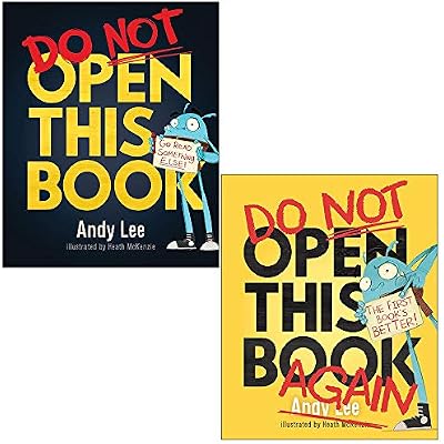 Do Not Open This Book & Do Not Open This Book Again By Andy Lee 2 Books Collection Set