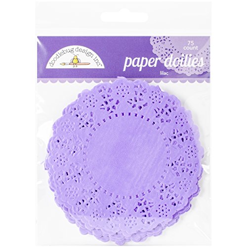 Doodlebug Doilies, 4.5-Inch, Lilac, 75-Pack #TOP4
