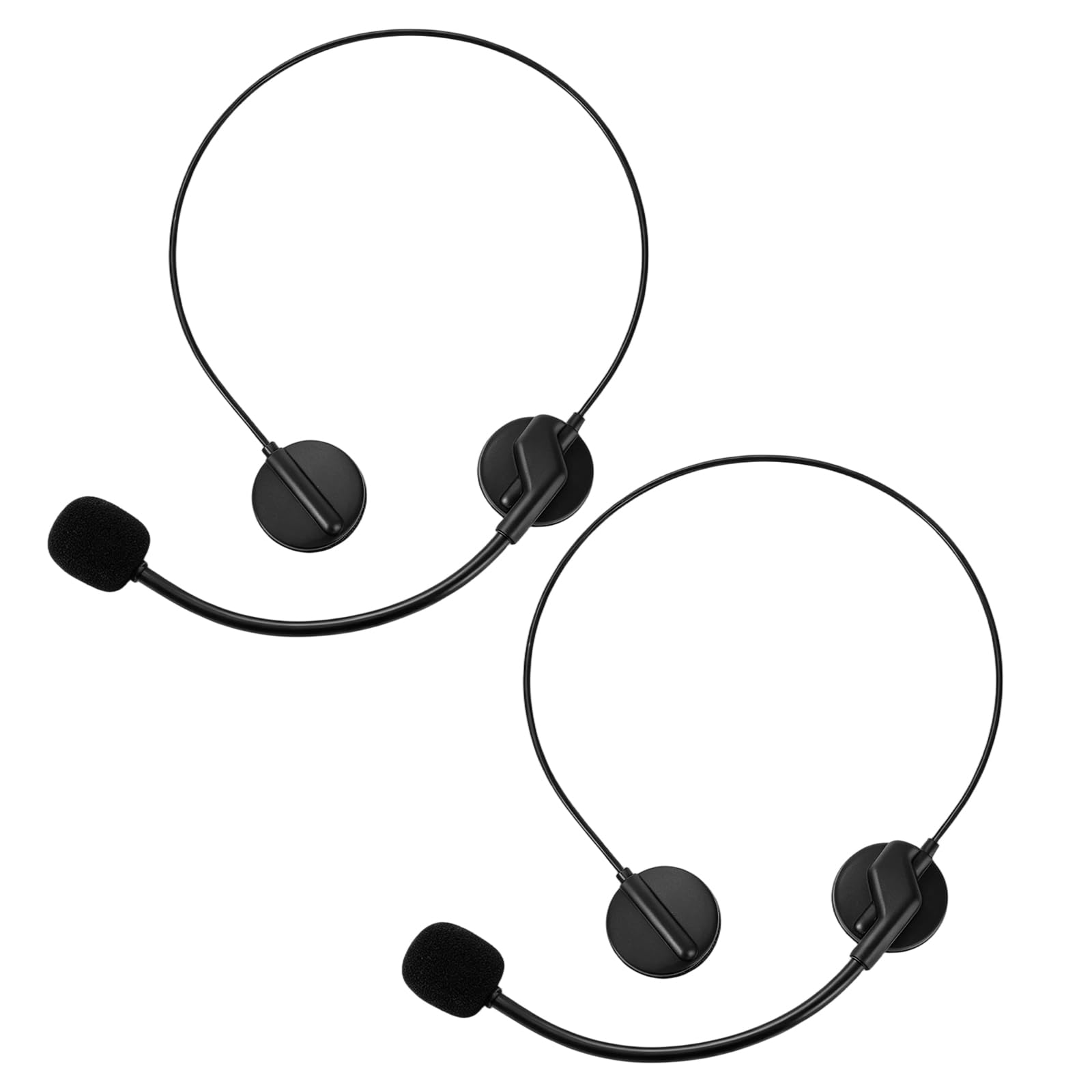 2pcs Microphone Headset Prop, Fake Headphone Halloween Cosplay Accessory