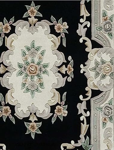 Image of Carpet Mahal Handmade Handwoven Tufted Made of 100% Soft Blended Wool Export Quality Carpets with 1 Inch Thickness (4x6 Feet) Color Multi