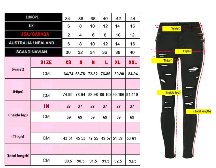 Women's High Waist Slim Stretch Jeans Variety of Choices2