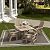 Costaelm Outdoor Adirondack Chair, HDPE Patio Balcony Chairs, Portside Seashell Nautical Curveback Adirondack Chair and Fire Pit Chairs, Weathered Wood