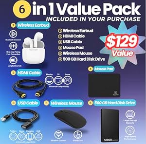 HP 2025 Flagship 15.6" FHD Touchscreen Laptop, 10-Core Intel i7 Processor, 32GB RAM, 1.5TB Storage (1TB SSD + 500GB Ext), Iris Xe Graphic WiFi, HubxcelAccessory, Win 11 Pro w/Lifetime Microsoft Office — photo 2 of 6