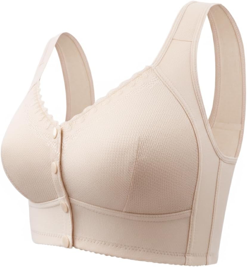 Bras for Women No Underwire Comfortable Full Coverage Front Closure Bralettes Wireless Wirefree Everyday Bras