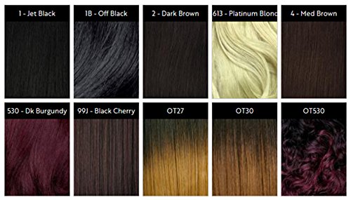 Freetress Braids 2X BO LOC 14" Synthetic Crochet Braid (Pack of 6, 1B Off Black)