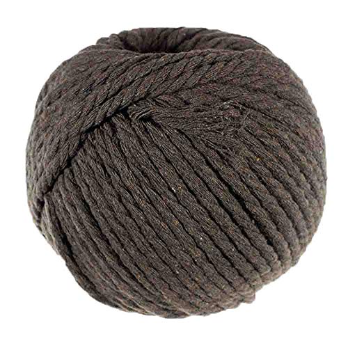 Cuerda de algodón de 5 mm de grosor, varias opciones de color, madeja de 50 metros, ideal para manualidades, decoración, arte y mucho más.