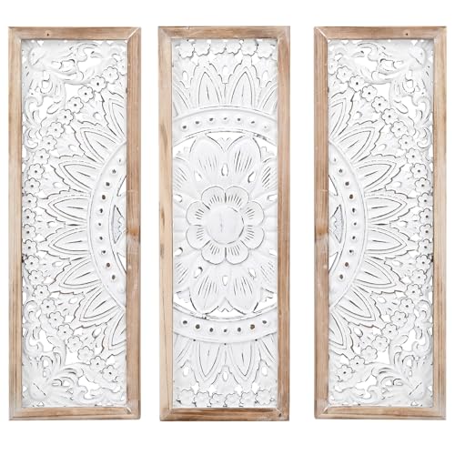 SwallowLiving 3D Layered Mandala Wood Wall Art