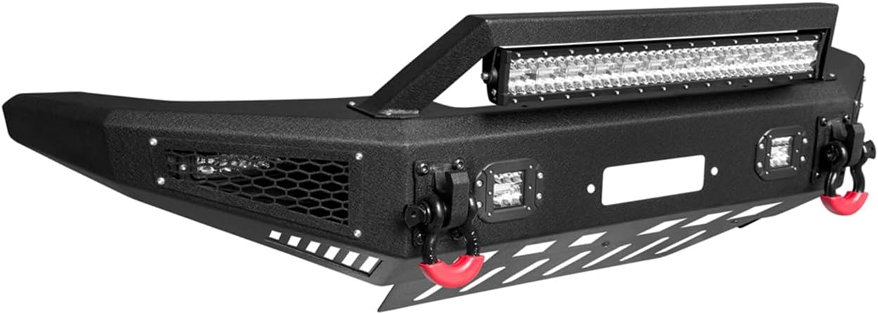 Vijay Front Bumper Fits 2007-2014 FJ Cruiser with Winch Plate and Lights