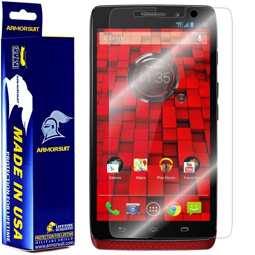 ArmorSuit MilitaryShield Screen Protector for Motorola Droid Ultra - [Max Coverage] Anti-Bubble HD Clear Film