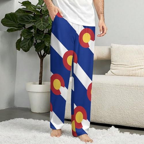 Colorado Flag Soft Pajama Pants Casual Lounge Pants Joggers Pj Bottoms with Pockets for Men Women4