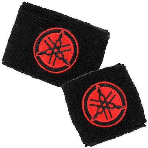 Yamaha Black Red Brake Clutch Reservoir Cover by MotoSocks Set Fits R1, R6, R6S, YZF-600, YZF-1000, YZF, 600, 1000, Thundercat