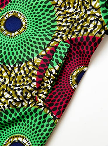 Image of SHENBOLEN Women African Print Jacket Dashiki Traditional Top Dress