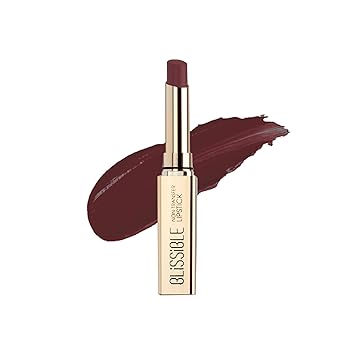 BLISSIBLE Non Transfer Lipstick | Upto 12 Hours Long-lasting | Smudgeproof & Waterproof | One Swipe Pigmentation | Matte Finish - 07 Blushing Red - 2.2 gm