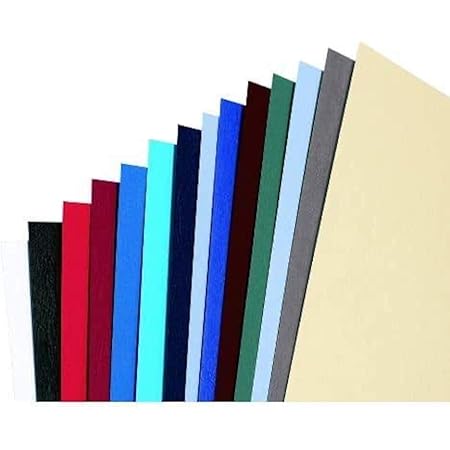 Fellowes A4 Recyclable Binding Covers - 250 GSM Gloss Presentation Covers, Black, Pack Of 100