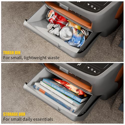 Image of Trash Can Compatible with 2023-2025 2026 Honda Pilot Trash Bin Magnetic-Closure Garbage Can Magnetized Trash Bin Extra Rear 2nd Row Storage Box for 2024 Pilot Accessories