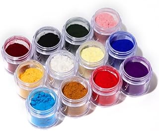 12 Jars Velvet Flocking Powder for Velvet Manicure Nail Art Polish Tips,...