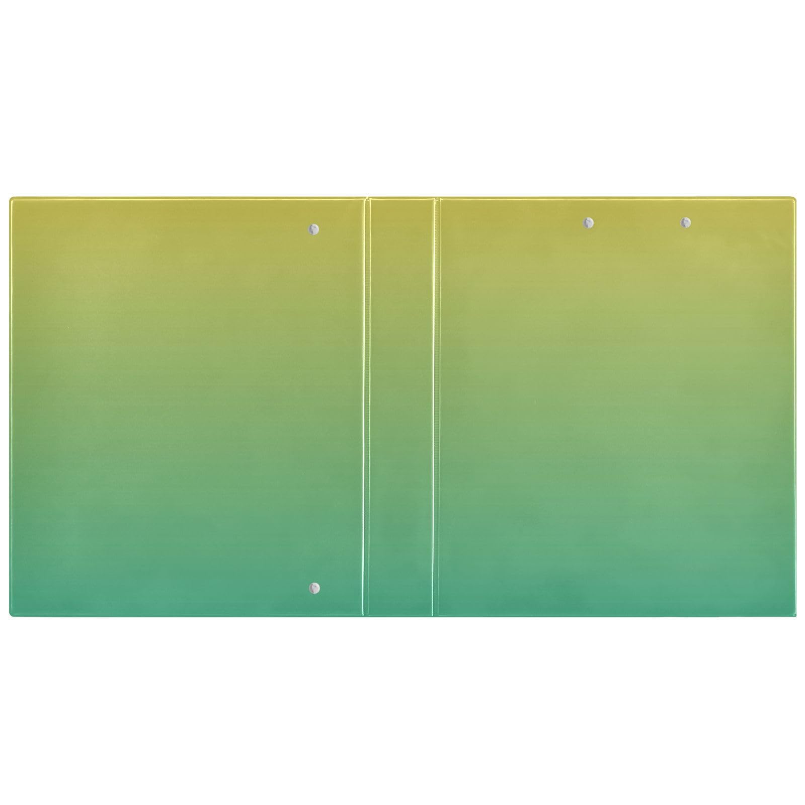 Raccoglitori a 3 anelli verde sfumato da 3,8 cm, raccoglitore ad anelli a D, raccoglitore flessibile, raccoglitore professionale a 3 anelli, raccoglitore a 3 anelli con tasche (confezione da 2)