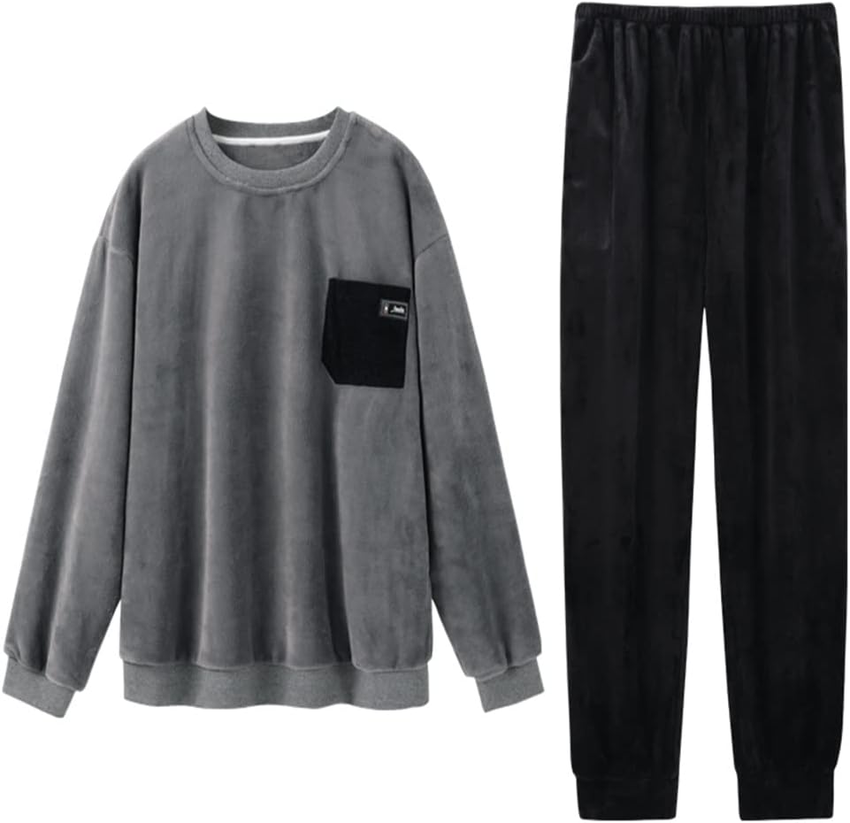 Winter Thickening a Fleece Men's Autumn and Flannel Warm can be Worn Outside the Home Clothes