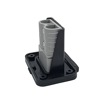 2Pcs 120A Plug Mounting Panel For Anderson Connectors, Mount Bracket Panel Plug With Dust Cover, Battery Quick Connect/Disconnect Connector Mounting Panel 12-24V DC