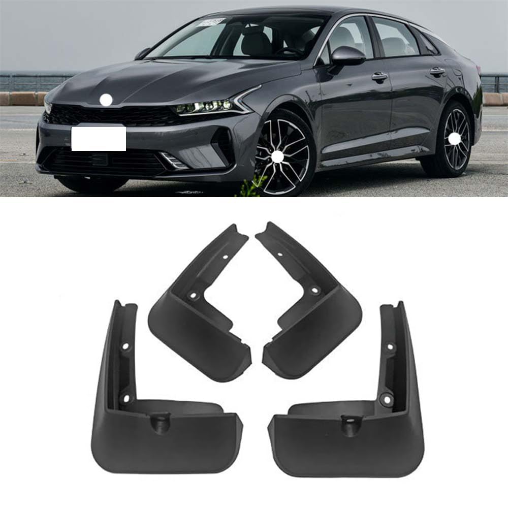 RJQXZXGQ Car Mud Flaps, for 2020 KIA ALL NEW K5 Front & Rear Car Mud Flaps, Splashproof Tough Auto Splash Guards Fenders