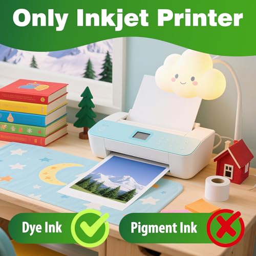Uinkit Glossy Inkjet Photo Paper 8.5x11 Inches 40 Sheets 48lb Dye Ink 180Gsm Professional Photographic Paper Letter Size 8.5mil Instant Dry Suitable for All Dye Ink Printers (8.5"x image 6