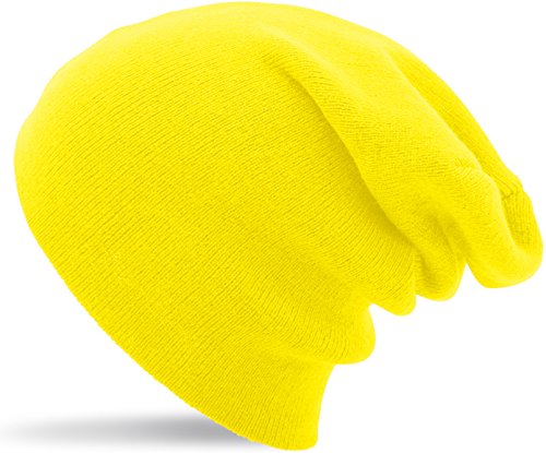 Balinco - Gorro de Punto - para Hombre Amarillo Medium