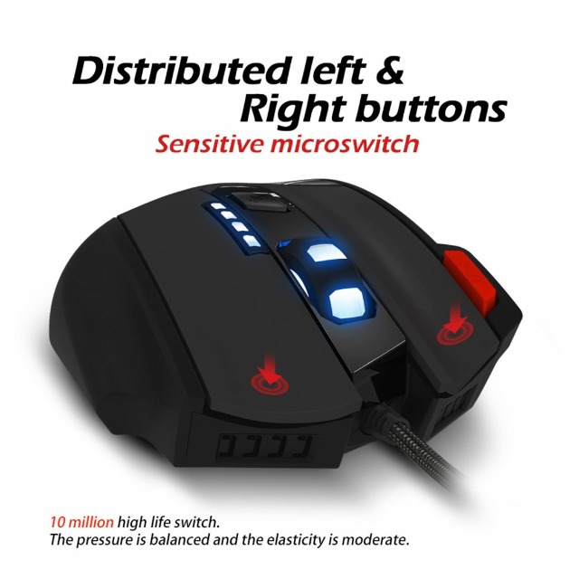 Amazon.com: CENGNIAN RGB Gaming Mouse for ZELOTES T-60, 7200 DPI