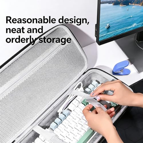 Solución de almacenamiento para teclado mecánico resistente al desgaste y lavable 3