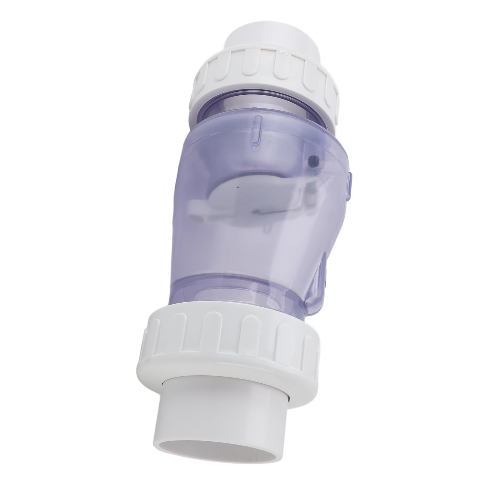 Valvola di ritegno trasparente da 5 cm, resistente e di lunga durata, previene il riflusso per piscine e spa in plastica PVC