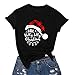 Produktbild LOPILY Weihnachtspullover Damen Große Größen mit Schneemann Aquarell Druck Asymmetrisch Weihnachtsshirts Locker Tunika Elegant für Mollige Winter Weihnachten Hoodies Pullover Damen (Schwarz, XL)