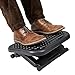 Mind Reader Foot Rest, Under Desk at Work, Ergonomic, Height Adjustable, Office, Plastic, 17