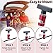 2 PCS Car Hood Prop Struts Clamp, Hood Strut Clamp, Car Lift Support Retaining Clip, 0.43 Inch Hood Lift Support Clip for Car, Automotive Tools for Tailgate Hatch Car Trunk (Red)