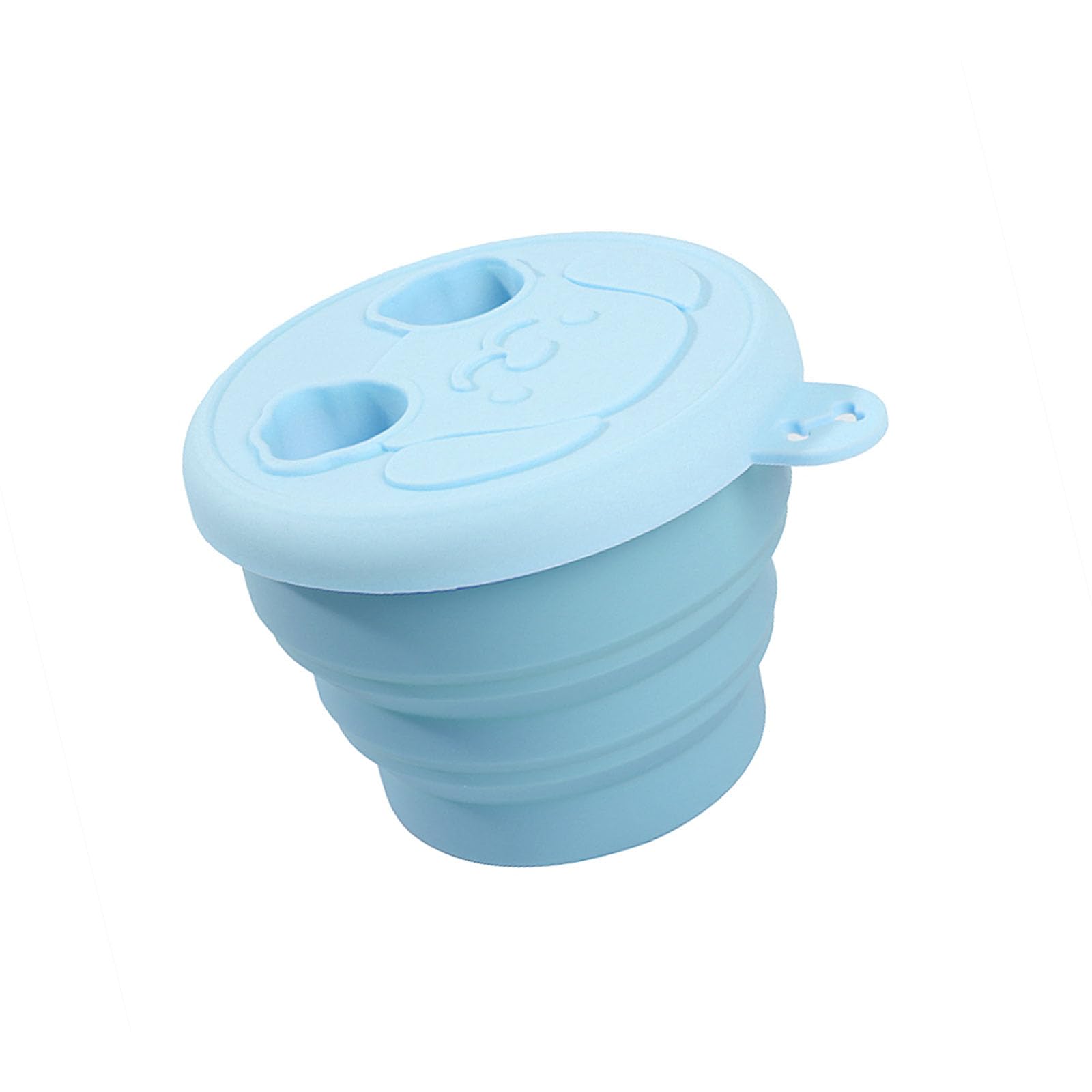 MALSSE Flexible Silicone Box Featuring Elevated Edges for Mess Complimentary Eating Foldable Design for Home Work and Travel Easy Clean Box