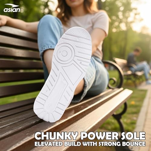 Image of ASIAN Victoria-01 Chunky Sneakers for Women & Girls | Lightweight Fashion Shoes with Cushioned Sole, Cool Colour Design & Stylish Look for Casual Wear, Travel, College & Outfits