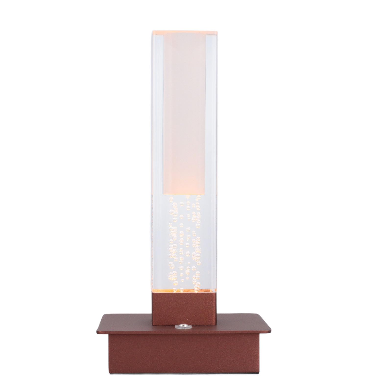 Lámpara de Mesa Inalámbrica LED, Control Táctil Recargable, IP54, Resistente Al Agua, Atenuación Continua, Luz Decorativa de Escritorio para el Hogar y Al Aire Libre (BROWN) (BROWN)