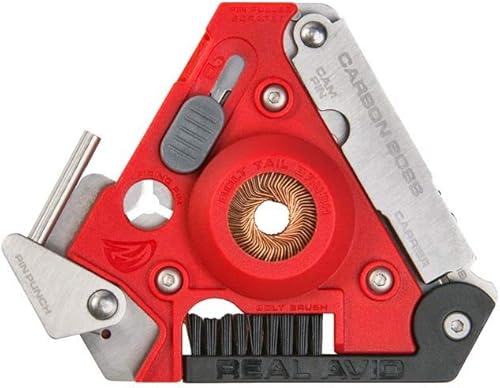 Real Avid Carbon Boss - Raspador multiherramienta de eliminación de carbono, color rojo